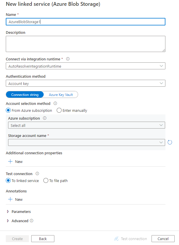 使用 Azure 數據工廠或 Azure Synapse Analytics 復制和轉換 Azure Blob 存儲中的數據